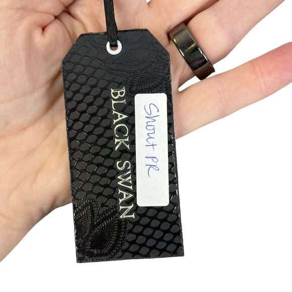 XS Black Swan Sweater Duster BJ143274 Wool Blend Plaid Double Breasted Pockets - Picture 7 of 14